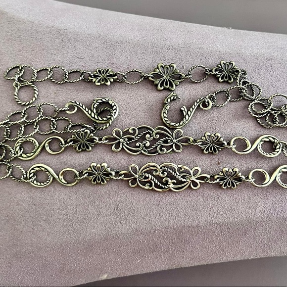 *SOLD LOCALLY* Vintage Sterling Silver Carolyn Pollack Chain Necklace - Picture 2 of 5